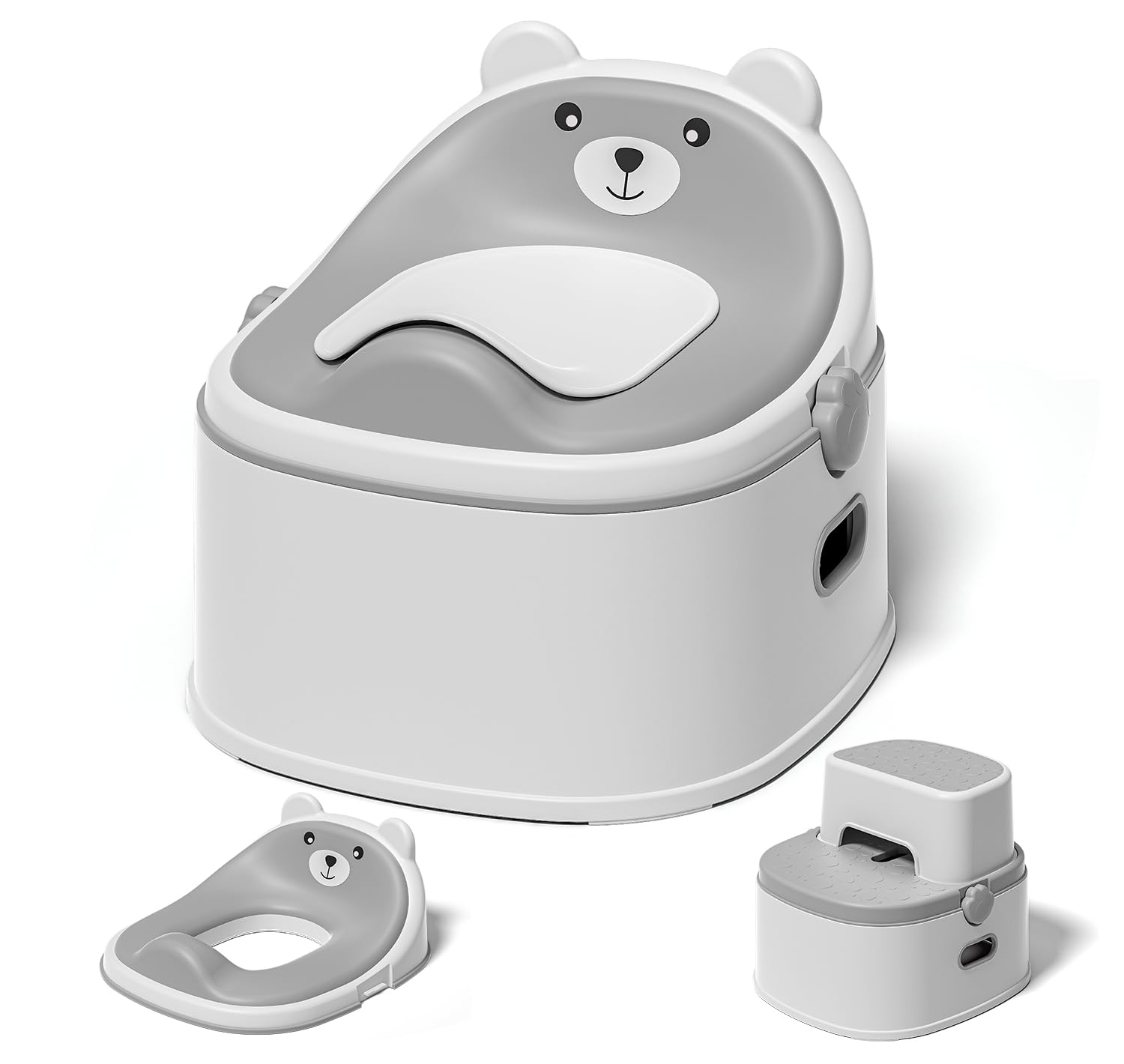 3-in-1 Toddler Potty Training Toilet for Boys Girls - Convertible Potty Chair with Step Stool for Toddlers 1-3