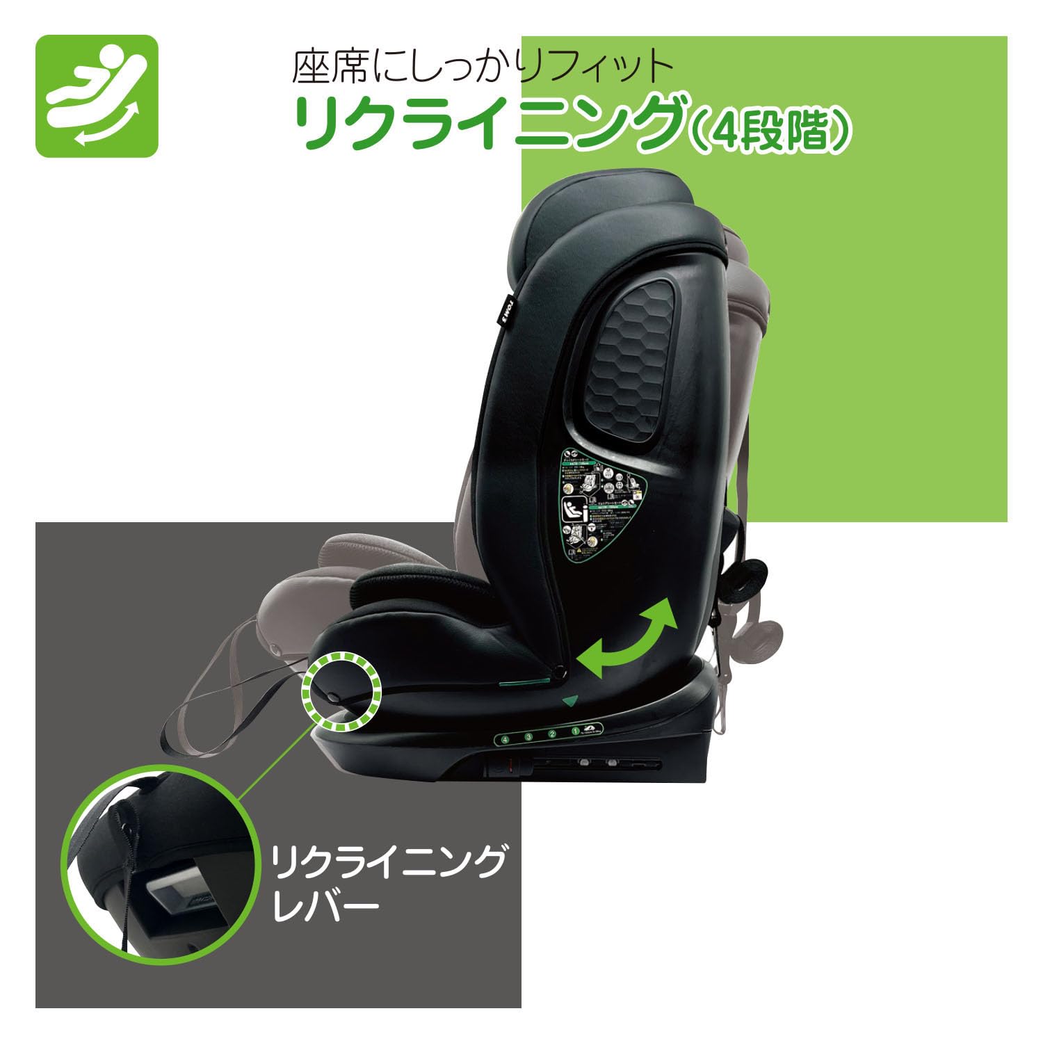 Amazon | TOM'S ハーネスジュニア リクライニングⅡ R129 ISOFIX 1〜12