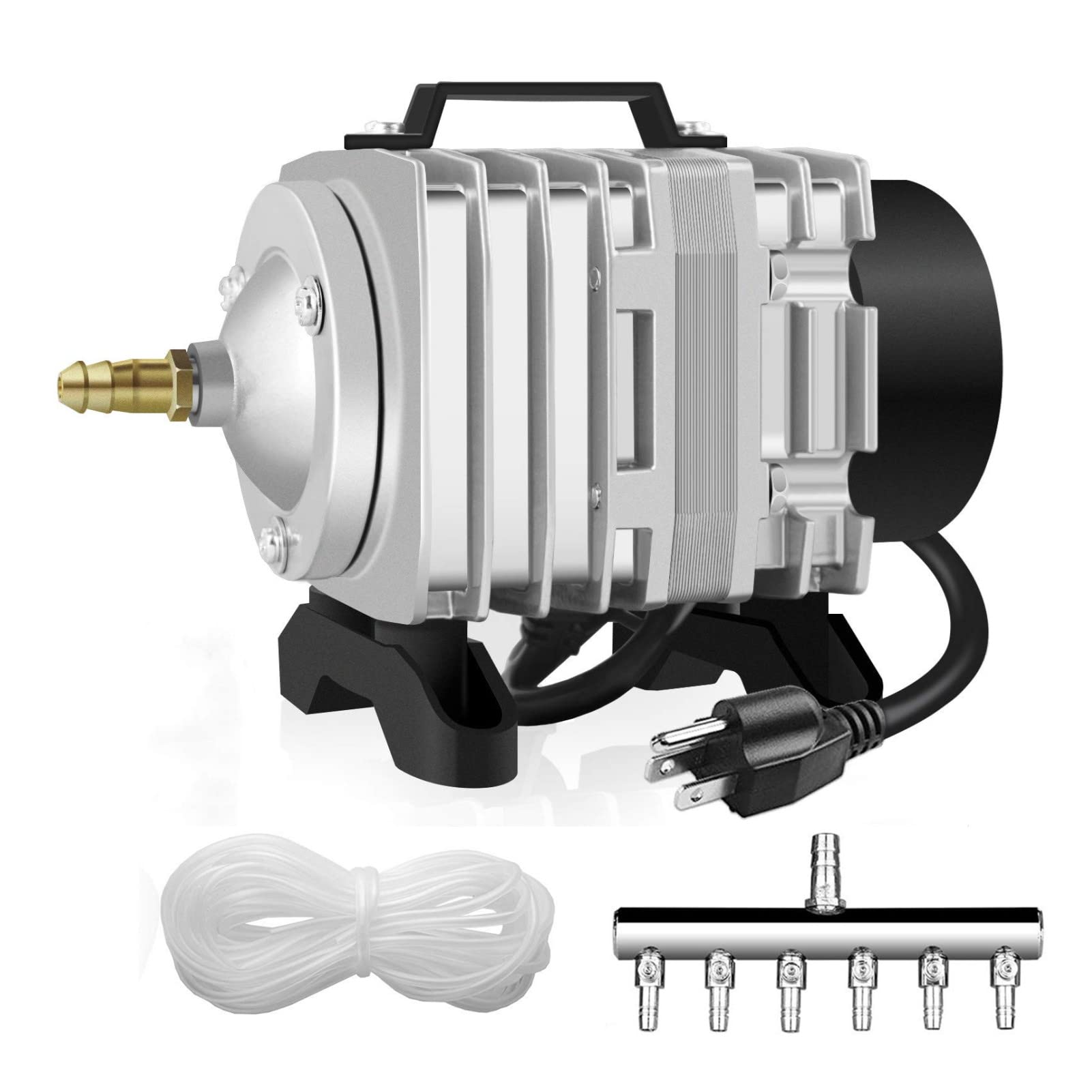 Simple Deluxe Air Pump with Adjustable Air Flow Outlets for Aquarium, Fish Tank and Hydroponic Systems