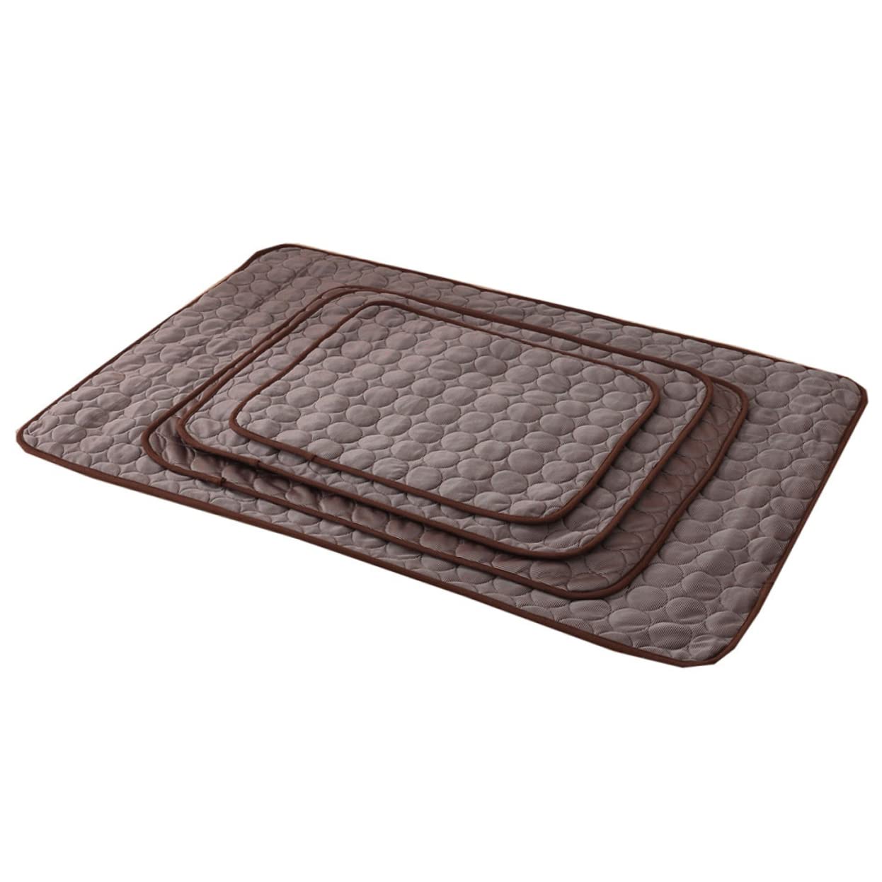 Hohopeti Pet Cooling Mat Summer Foldable Ice Silk Cotton for Cats and Pets