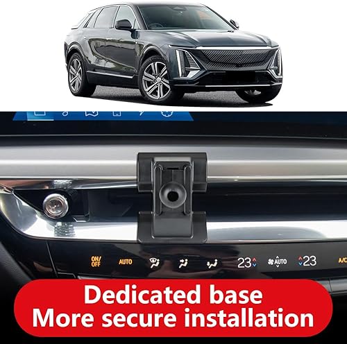 Miniatura 3 de Soporte para teléfono de coche para Cadillac Lyriq 2023 2024 2025 Accesorios de automóvil Soporte de navegación Decoración interior Funda de montaje