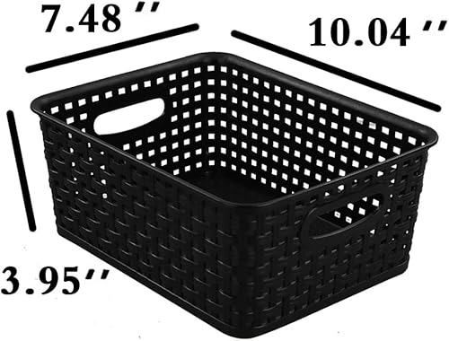 Miniatura 2 de Begale Cesta de almacenamiento de plástico para organización del hogar, juego de 6