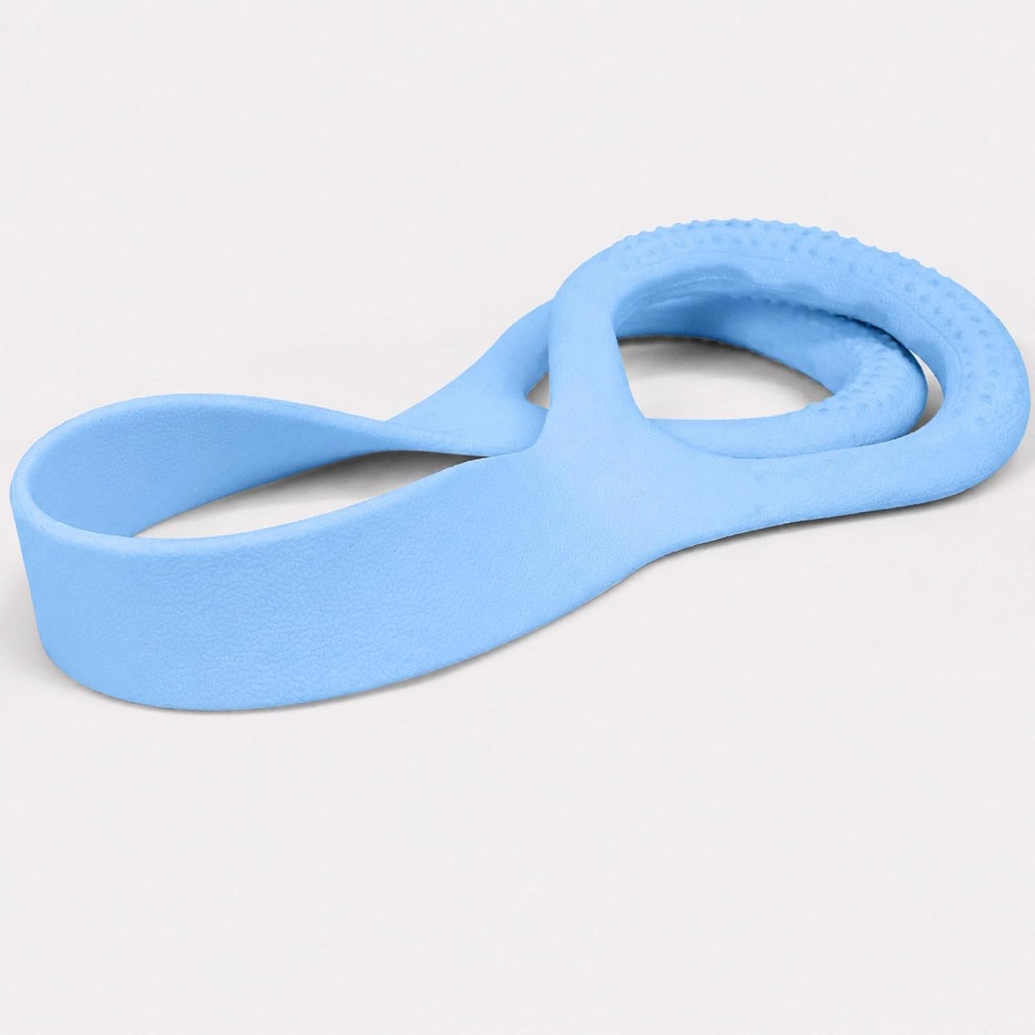 18 Inch Stretching Strap with Dual Loop Handles, Light Blue