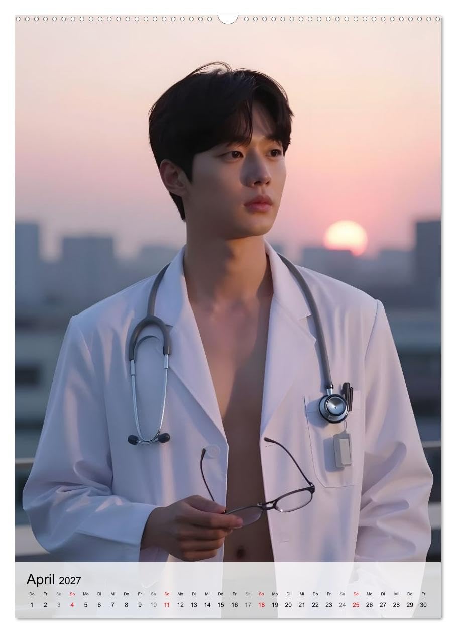 Echte Kerle – K-Drama Stil (hochwertiger Premium Wandkalender 2027 DIN A2 hoch), Kunstdruck in Hochglanz: Unwiderstehliche Männer aus der Welt der K-Dramen (CALVENDO Erotik)