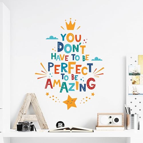 Miniatura 4 de Calcomanías de pared con cita inspiradora, calcomanías de pared motivacionales, frase positiva extraíble, calcomanías de letras de pared para sala