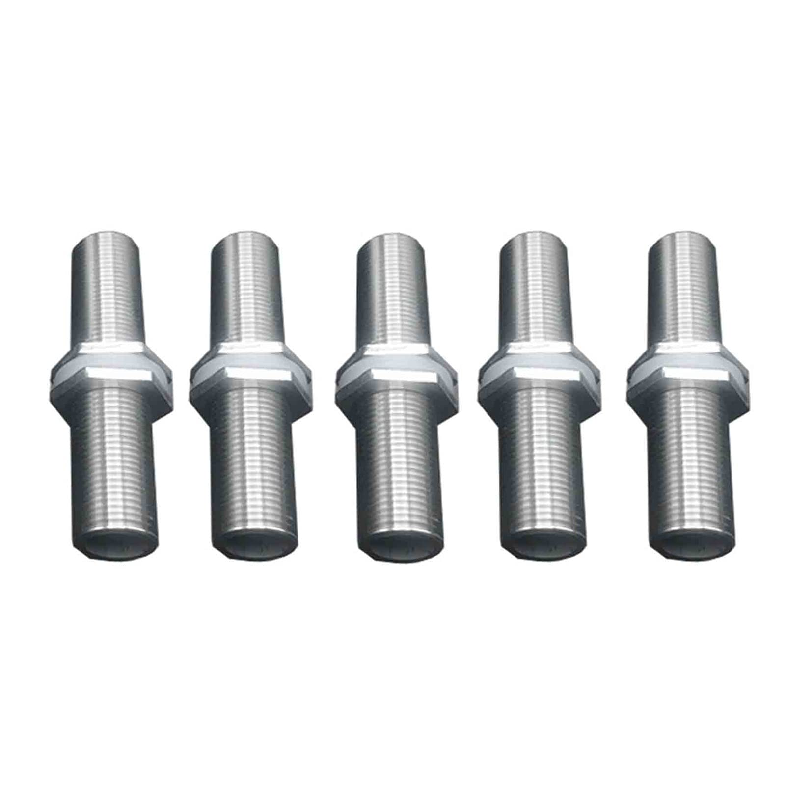 TMP1105 5PCS BSP Male Thread 304 Stainless Steel Full Thread Water Tank Pipe Fitting Connector Adapter 1/4Inch 1/2Inch 3/4Inch 1Inch (Size : 75mm, Thread Specification : 1/2Inch)