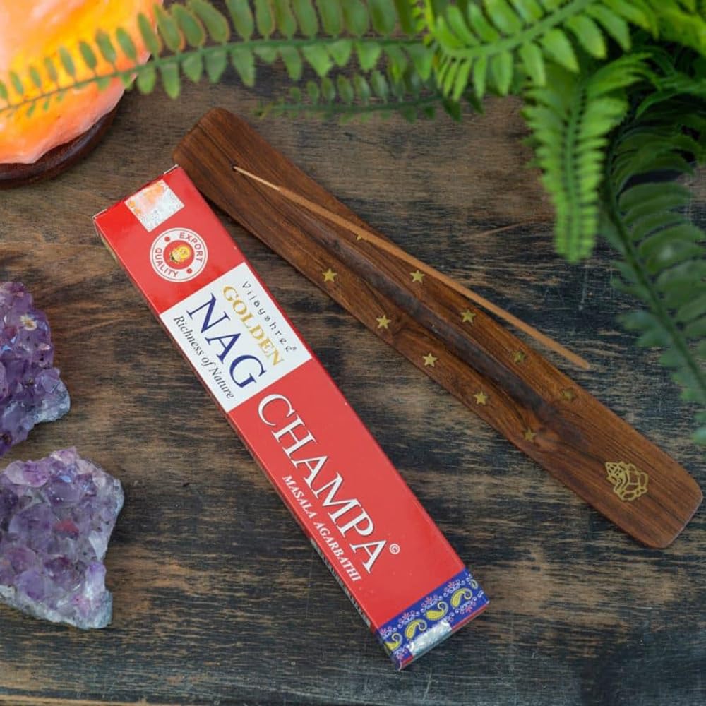 Incenso Golden Nag Darshan Vijayshree 12 scatole 15 gr Profumo Meditazione Yoga