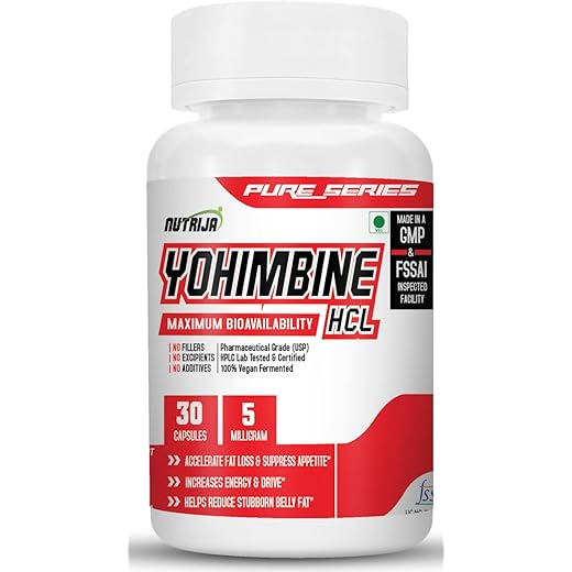 Yohimbine 5 MG - 30 Capsules