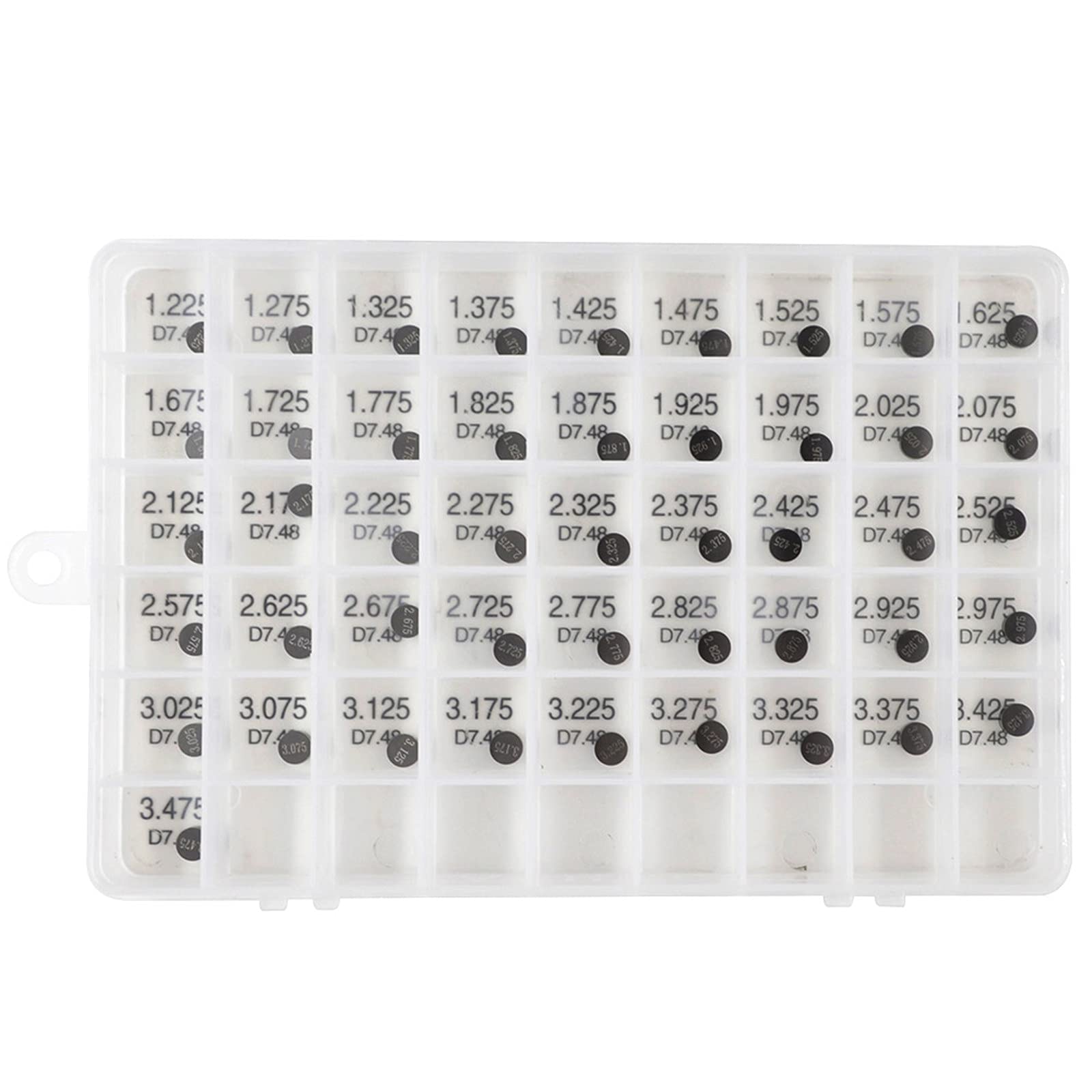 AHL- 46pcs 7.48mm Motocicleta Pastillas ajustable juego de válvulas Valve Shim kit compatible con Honda CBR600RR 2003-2007/Honda CBR900RR 1993-1999/ Honda CBR929RR 2000-2001