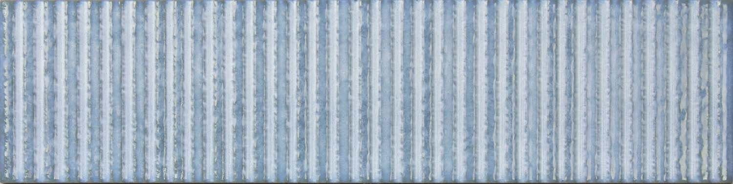 Zeno Textured Brick Tile Rectangle Bathroom Ceramic Tile Kitchen Splashback 300x75mm - Aqua