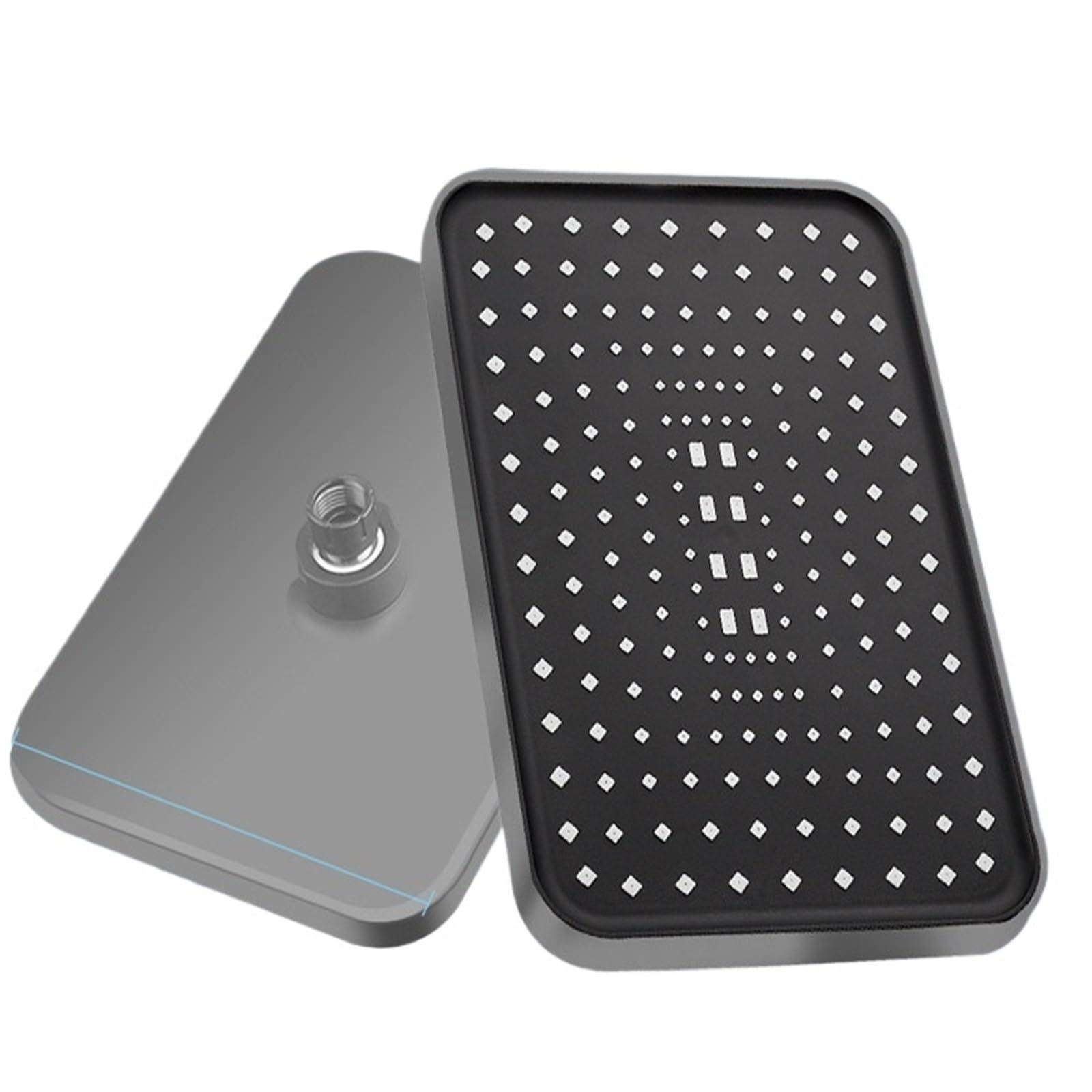 Pommeau de douche à effet pluie en ABS durable avec buse moderne et jet réglable