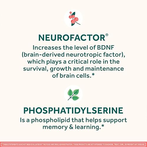 Miniatura 8 de Neuriva Original Brain Health Support - Gomitas de fresa (50 unidades), apoyo cerebral con fosfatidilserina y café descafeinado y cereza