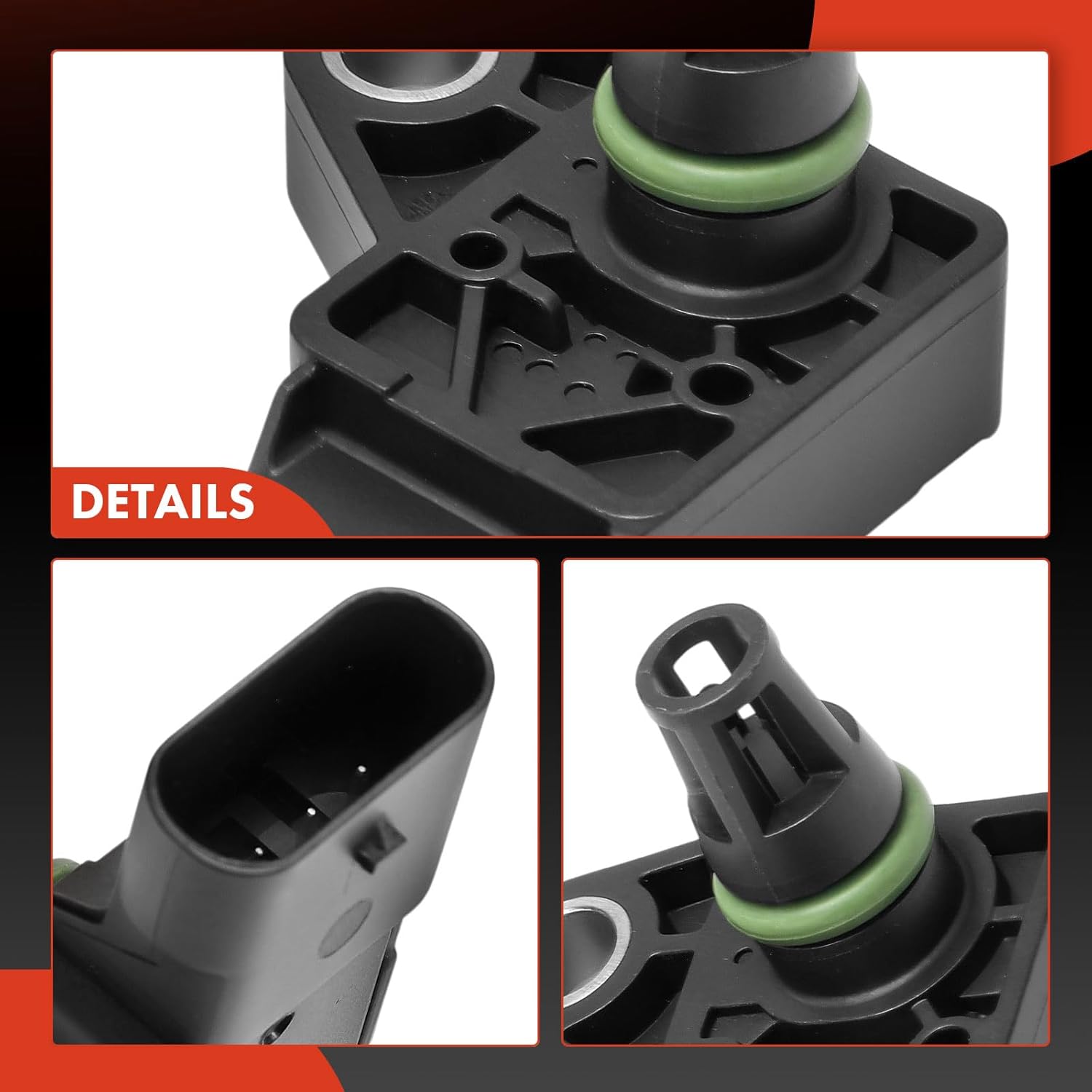 A-Premium Manifold Absolute Pressure Sensor [4 Pins] Compatible with Ford Explorer 2020-2024, Escape 2020-2022, Edge 2019-2024, Mustang 2020-2022, Ranger, Bronco Sport & Lincoln Corsair, Nautilus