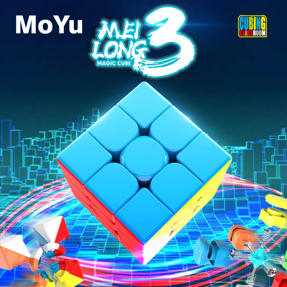Oostifun Gobus MoYu MoFangJiaoShi Cubing Classroom MeiLong 3 3x3 Magic Cube Magic Cube Puzzle Cube meilong 3 cube (Stickerless)