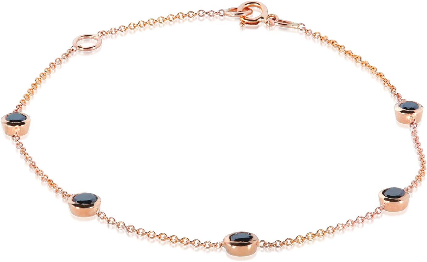 Kobelli Black Diamond Bracelet 1 Carat (ctw) in 14k Gold