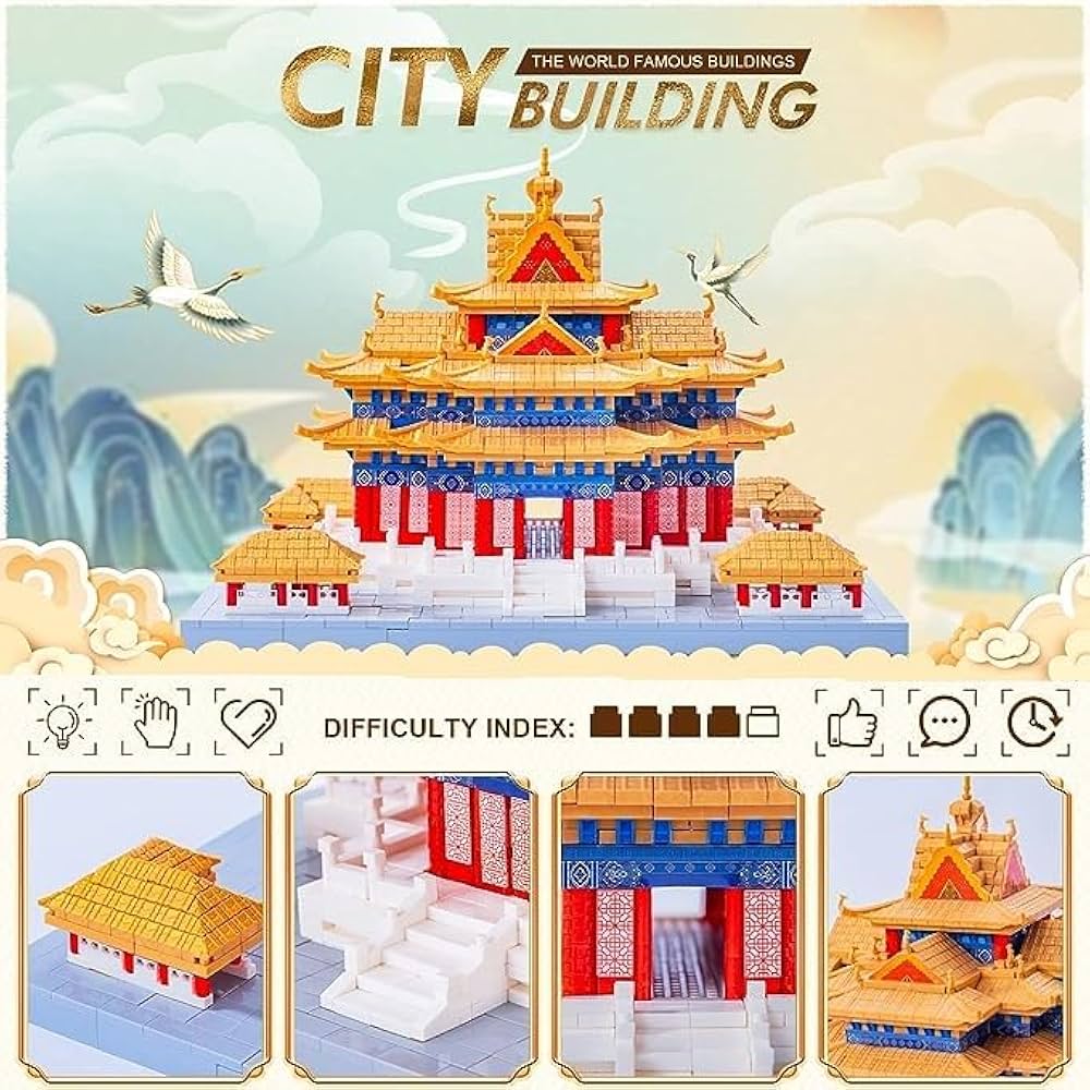 Amazon.co.jp: 中国建築の砲塔マイクロビルディングブロック