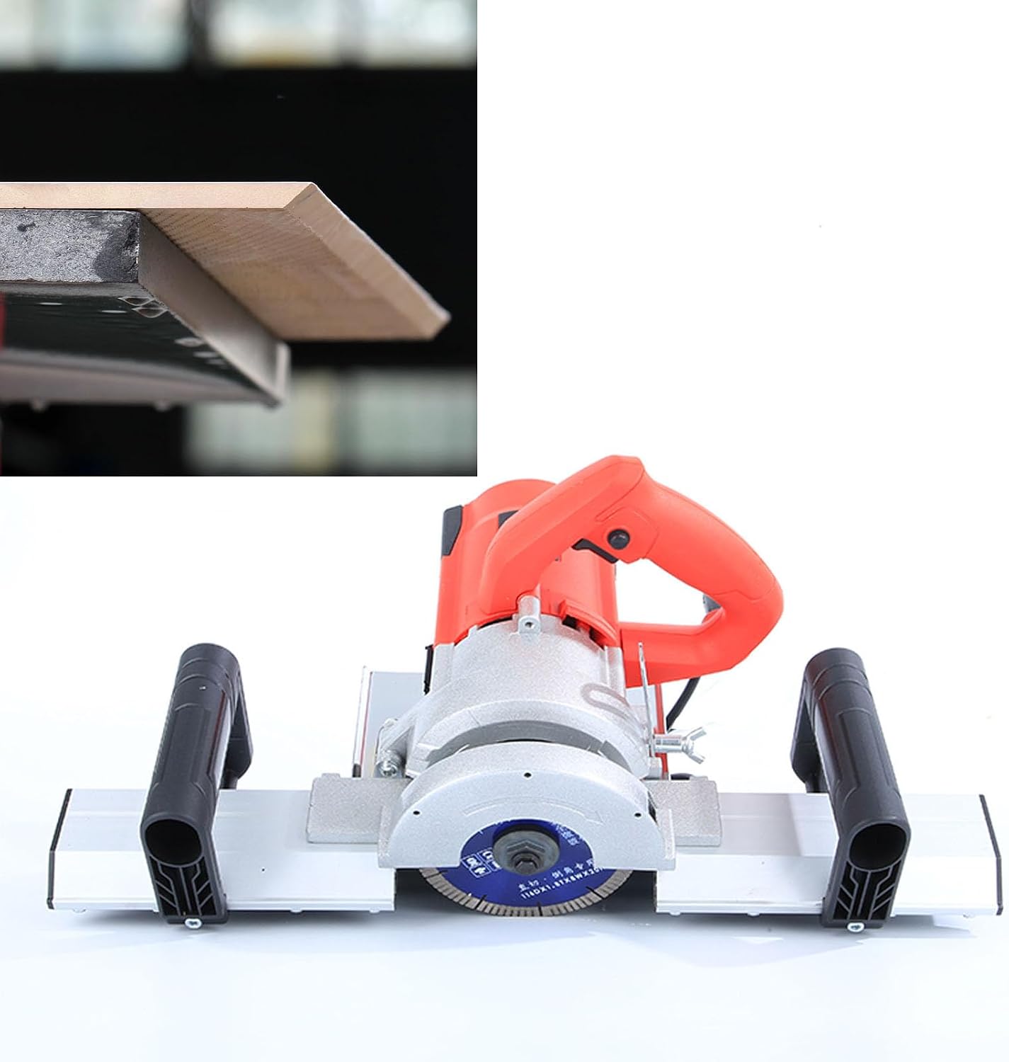 Electric Tile Chamfer Cutter, Aviation Aluminum Tile Chamfering Machine 13000RPM 1200W for 2.2m Tile (US Plug 110V)