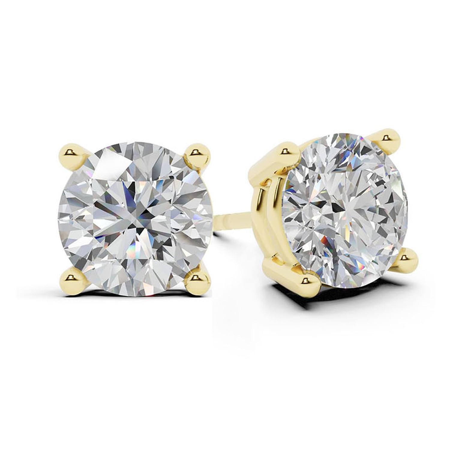 Belacqua Lab Grown Diamond Stud Earrings