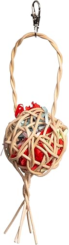 Prevue Pet Products Cesta de golosinas - Juguete para pájaros juguetones de forraje y compromiso 60242