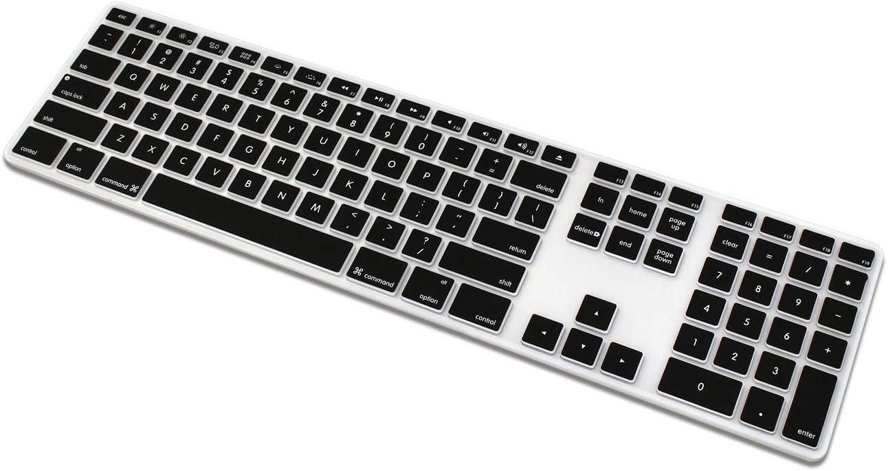 ProElife Silicone Full Size Ultra Thin Keyboard Cover Skin for Apple iMac Keyboard