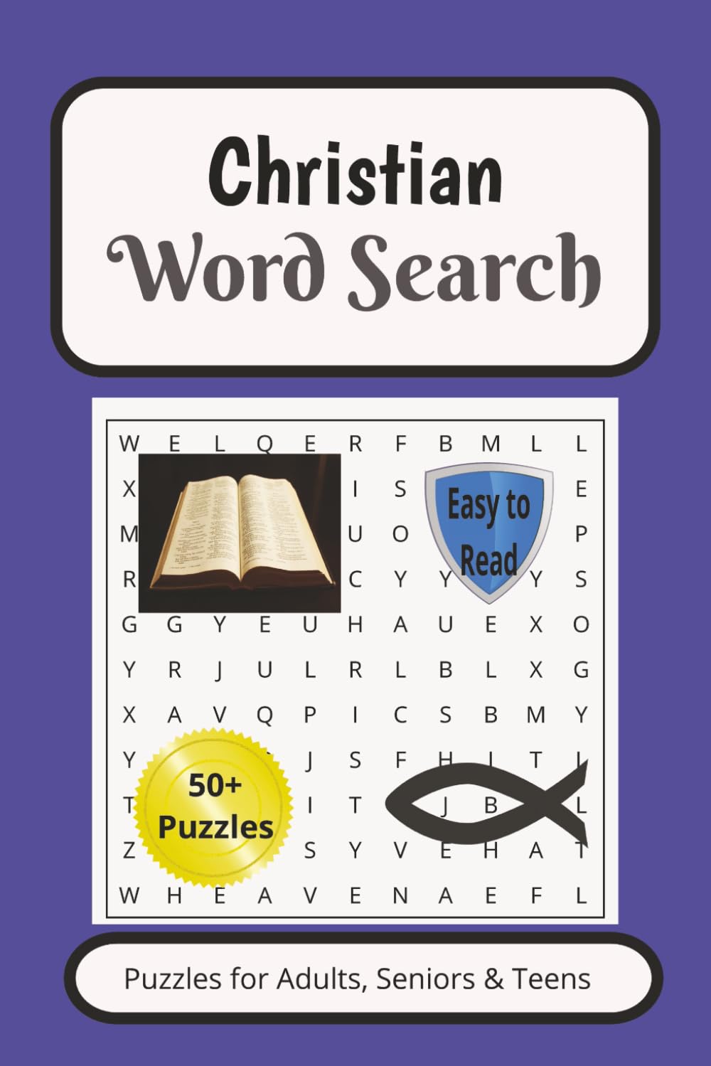Christian Word Search Puzzle Book: Word Searches with Easy to Read Print about Christians, Religion, Faith and more | 6x9 inches, 110 pages | 50+ ... Holidays, Traveling, and Free Times
