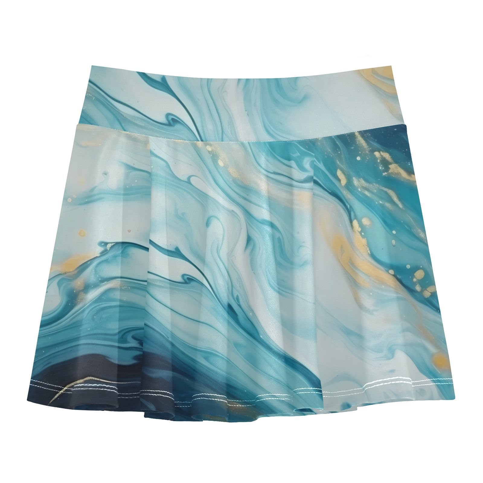 UMIRIKO Marble Print Girls Skorts Golf Skirt Active Tennis Skort Athletic Skirt 11-12Y 21341585