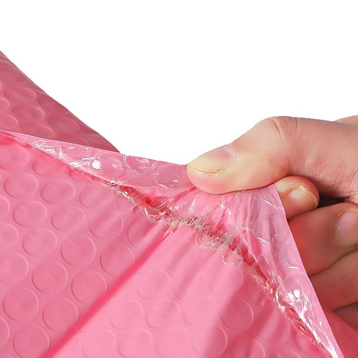 50/25 Stück Luftpolstertaschen, rosa Versandtaschen, selbstklebende, gepolsterte Umschläge, Geschenktüten, schwarz/blaue Verpackung für kleine Unternehmen, 23 x 30 cm, 50 Stück