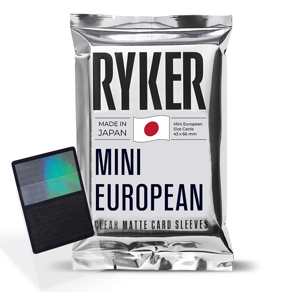 Amazon.com: Ryker Mini European Board Game Sleeves Card Protectors (100  Qty, Clear, 44x68 mm) : Toys & Games