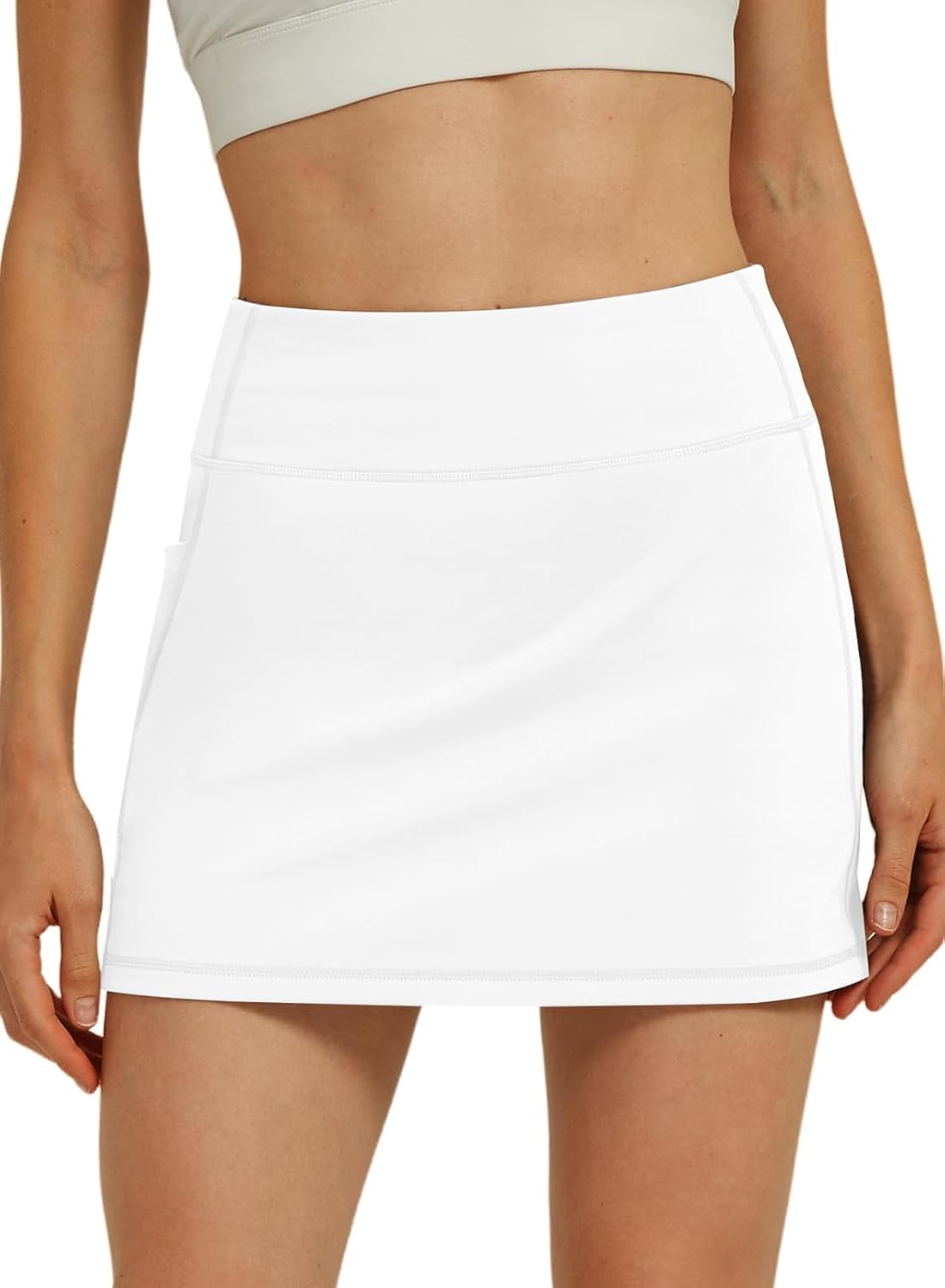 Hiverlay Skorts for Women High Waisted Tennis Skirt with Pocket Golf Skirts Built-in Shorts for Pickleball Running Workout