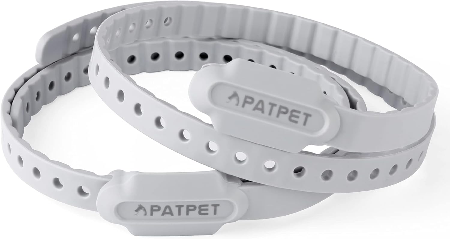 PATPET Flea and Tick Collar for Dogs & Cats - Natural and Hypoallergenic Provide 6 Month Protection for Small Medium Large Dogs & Cats - 2 Packs : Pet Supplies