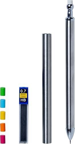 Miniatura 2 de makerflo 12 lápices mecánicos de acero inoxidable y espacios en blanco para proyectos de bricolaje de epoxi, vinilo e hidroinmersión, incluye