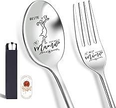 Geschenke für Mama Gabel Löffel mit Gravur Geschenk, Bester Mama Löffel personalisiert Kaffeelöffel Geburtstagsgeschenk Muttertagsgeschenke Weihnachtsgeschenke Muttertag Ostern Geschenk für Mutter