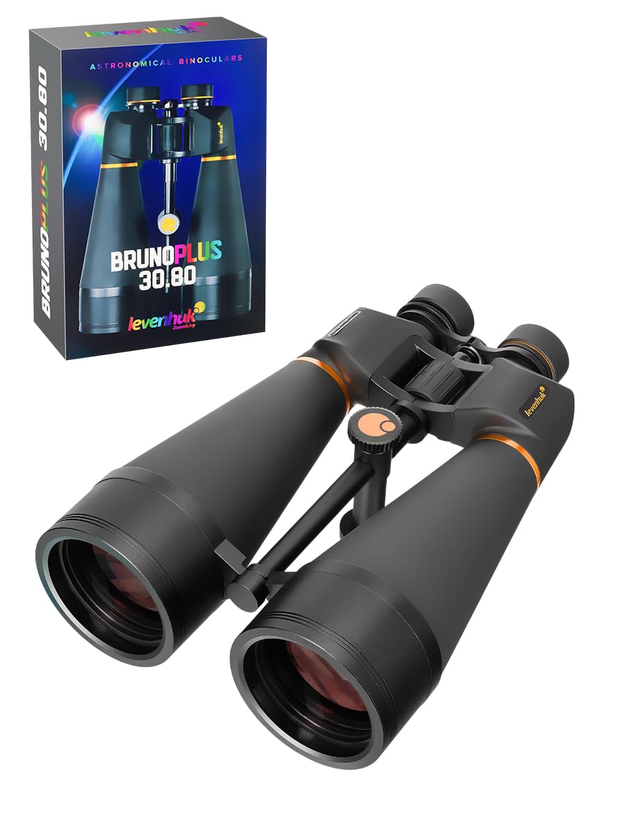 Levenhuk Bruno Plus 30x80 Jumelles Astronomiques Puissantes, Prismes Porro
