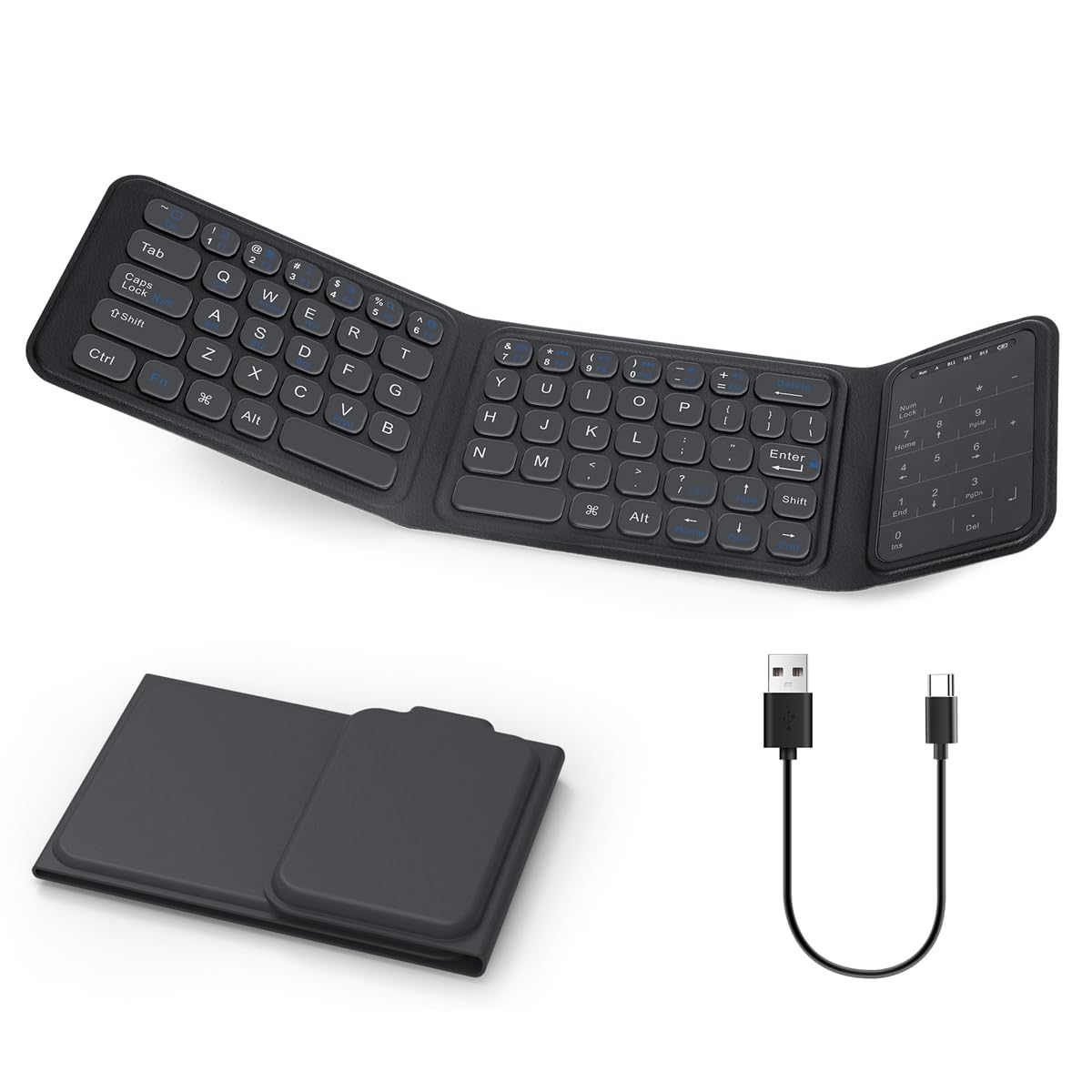 Longeye ロンアイ 折りたたみキーボード 充電式 ワイヤレス ワイヤレス キーボード 折りたたみキーボード Bluetooth 薄型