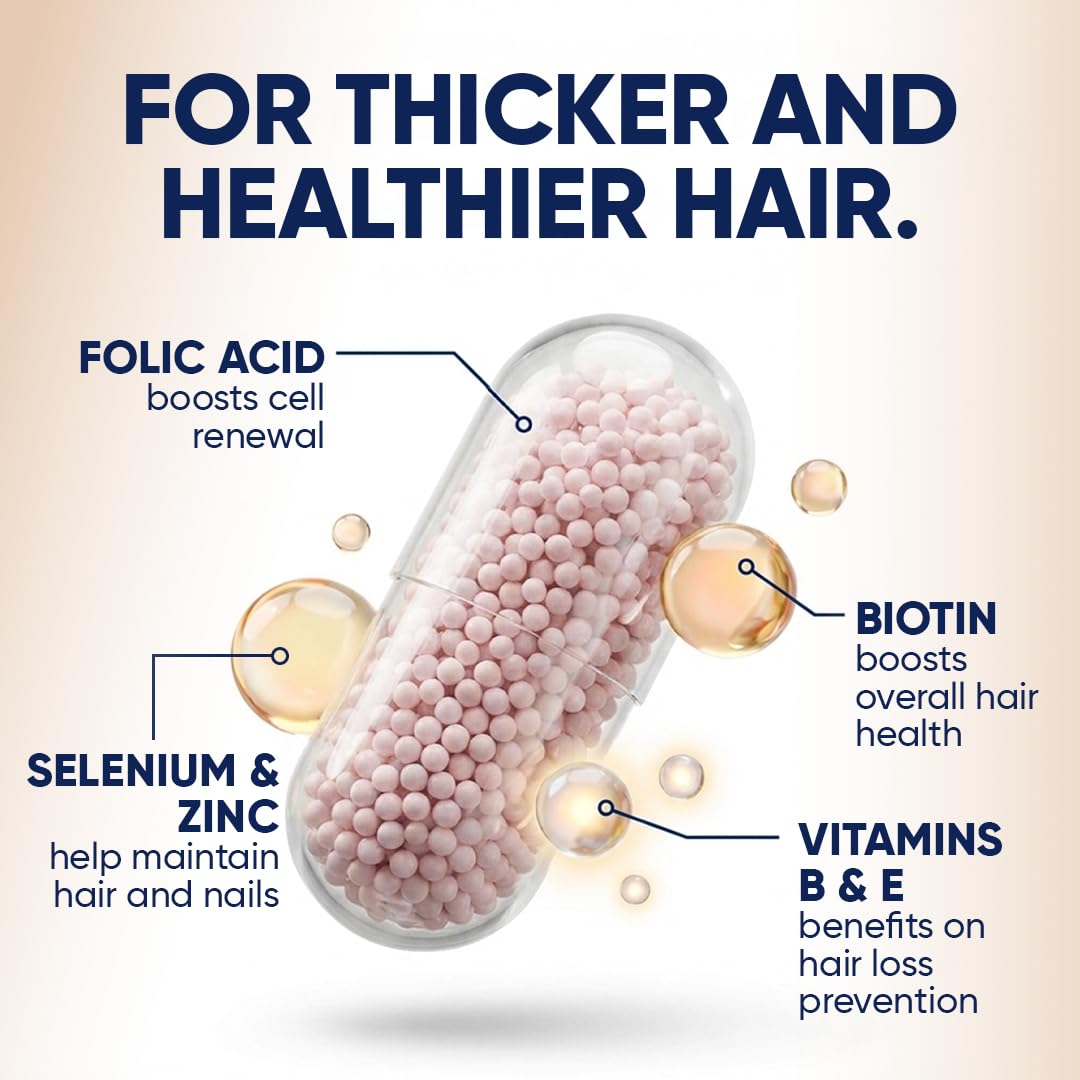 Moerie Ultimate Hair, Skin & Nail Supplements with Biotin, 60 Capsules