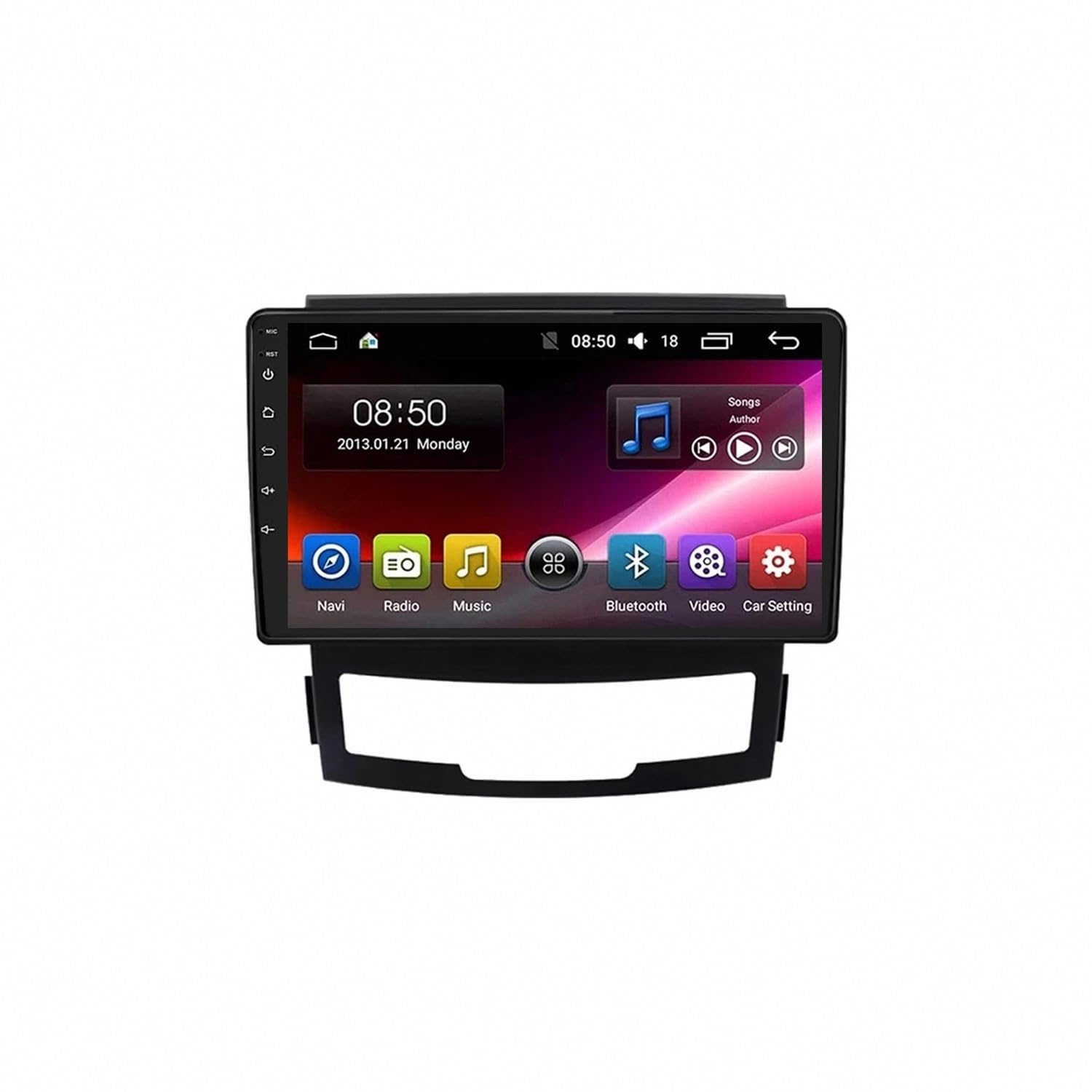 Radio Samochodowe dla SsangYong Korando Actyon 2010-2013 Z Kamerą Cofania, Funkcją Mirror Link, Sterowaniem Głosowym I Radiem Fm; Obsługa Siri/Aux/Airplay, 8 Rdzeń 4G+64G