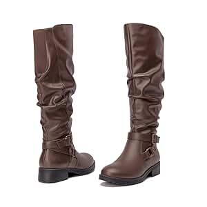 【ACLENT】Round buckle long boots ACLENT ロングブーツ Round buckle long boots