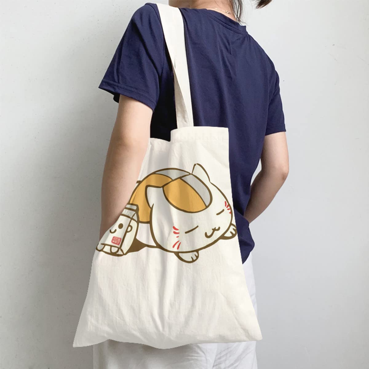 夏目友人帳 トートバッグ ニャンコ先生 ニャンコ先生 BIGジップトートバッグ【夏目友人帳 アニメ公式