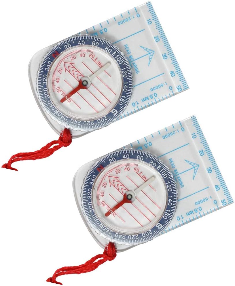 Vegena 4er Set Outdoor Kompass - Wasserdicht & Mit Leuchtziffern Für Camping & Wandern