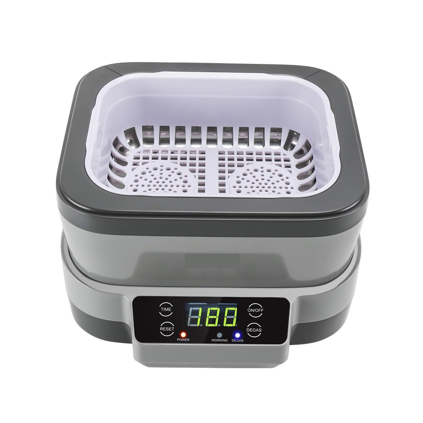 Limpiador de joyas, Máquina De Limpieza Por Ultrasonidos 3 Uds, Limpiador 1,2 L, Joyería, Reloj, Gafas, Anillo, Cepillo Belleza, Baño,para retenedores