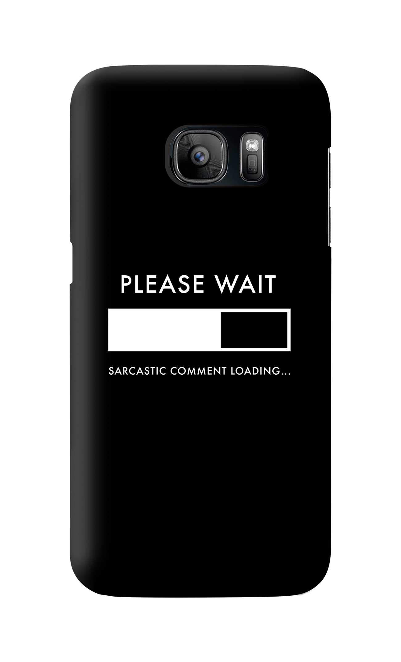 StylizeddCase Compatible with Samsung Galaxy S7 Case Slim Snap Classic Series Customized Mobile Cover Hard PC Shield Matte Finish Print [Designed for Samsung Galaxy S7] - Please Wait