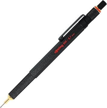 Rotring 800 Retractable Mechanical Pencil 0.7 mm Black Barrel
