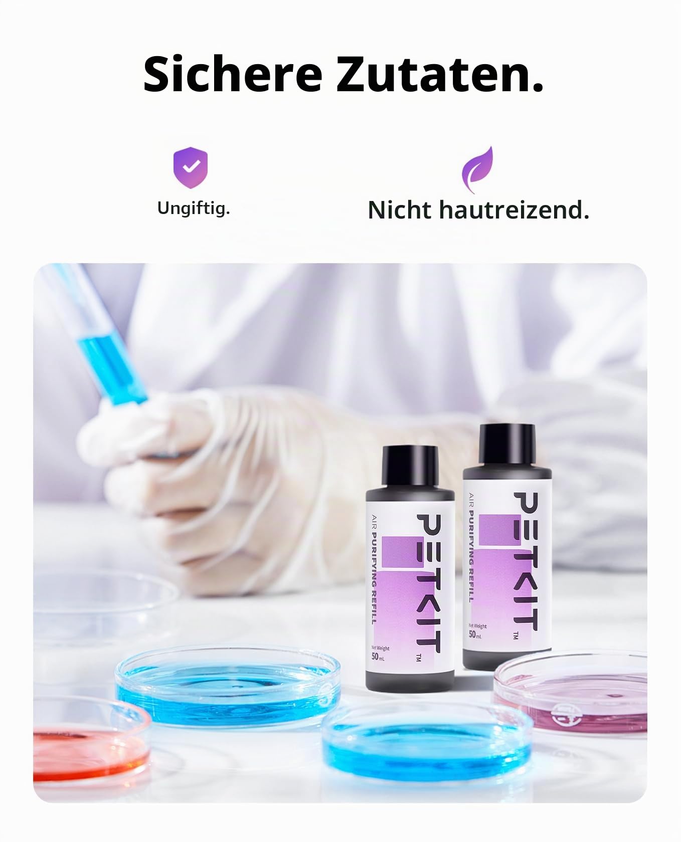 PETKIT Pura X Pura Max 2 Selbstreinigende Katzentoilette Geruchsentferner-Nachfüllflüssigkeit (4 Flaschen)