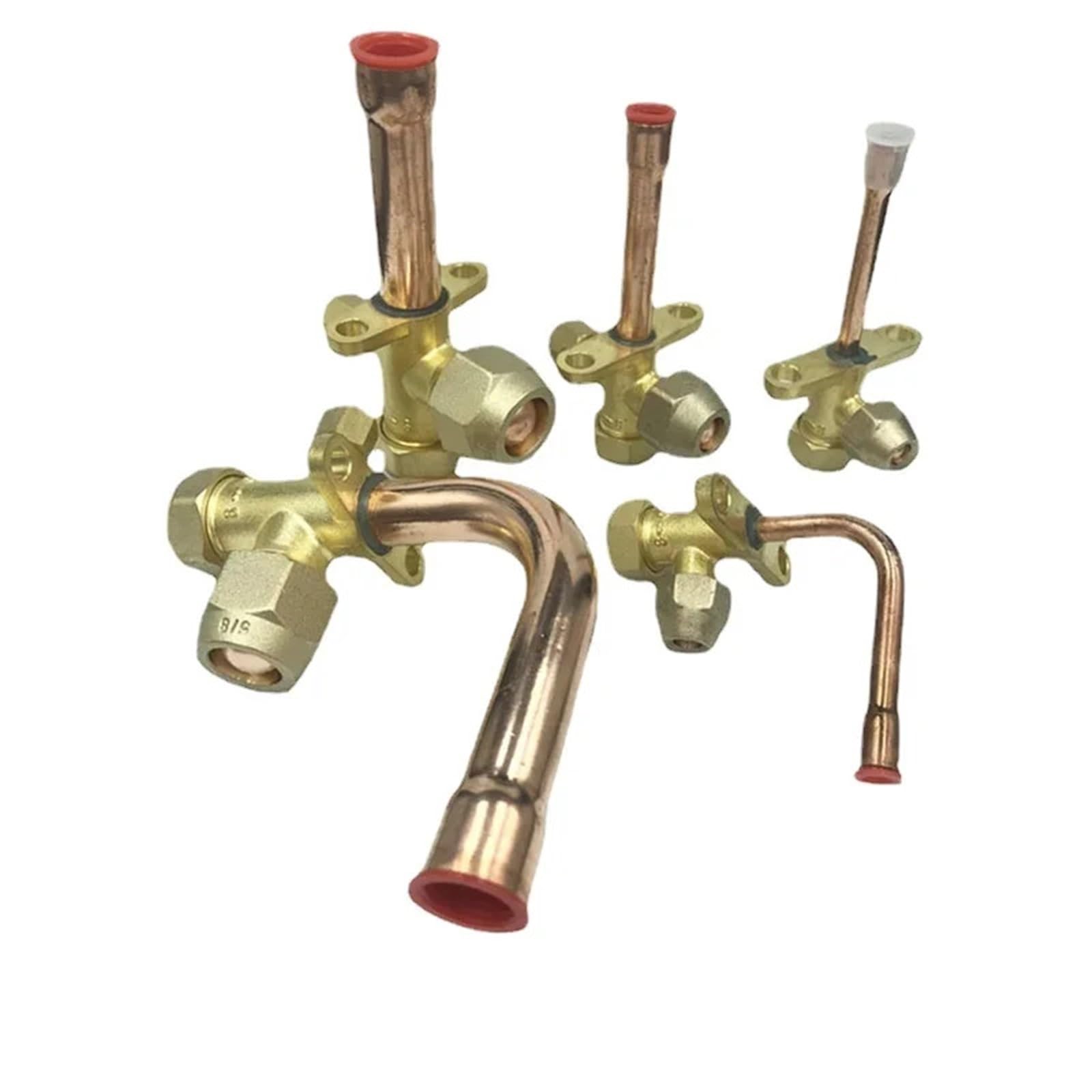 Gepbum 5L8 Inch 15.88Mm Straight Elbow 90 Degree Fit 1/4" 3/8" 1/2" 5/8" 3/4" 7/8" Od Copper Tube 3 Ways Angle Stop Way Valve Fitting Air Conditioner(,Elbow 90 Degree)