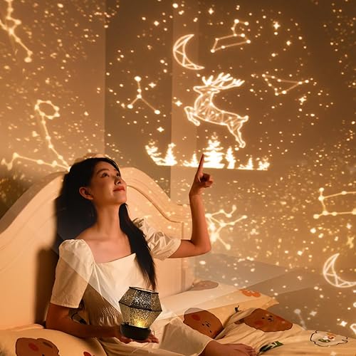 Miniatura 5 de 12 juegos de películas, proyector de estrellas para niños, proyector de galaxia para dormitorio, lámpara de planetario de estrella de cielo