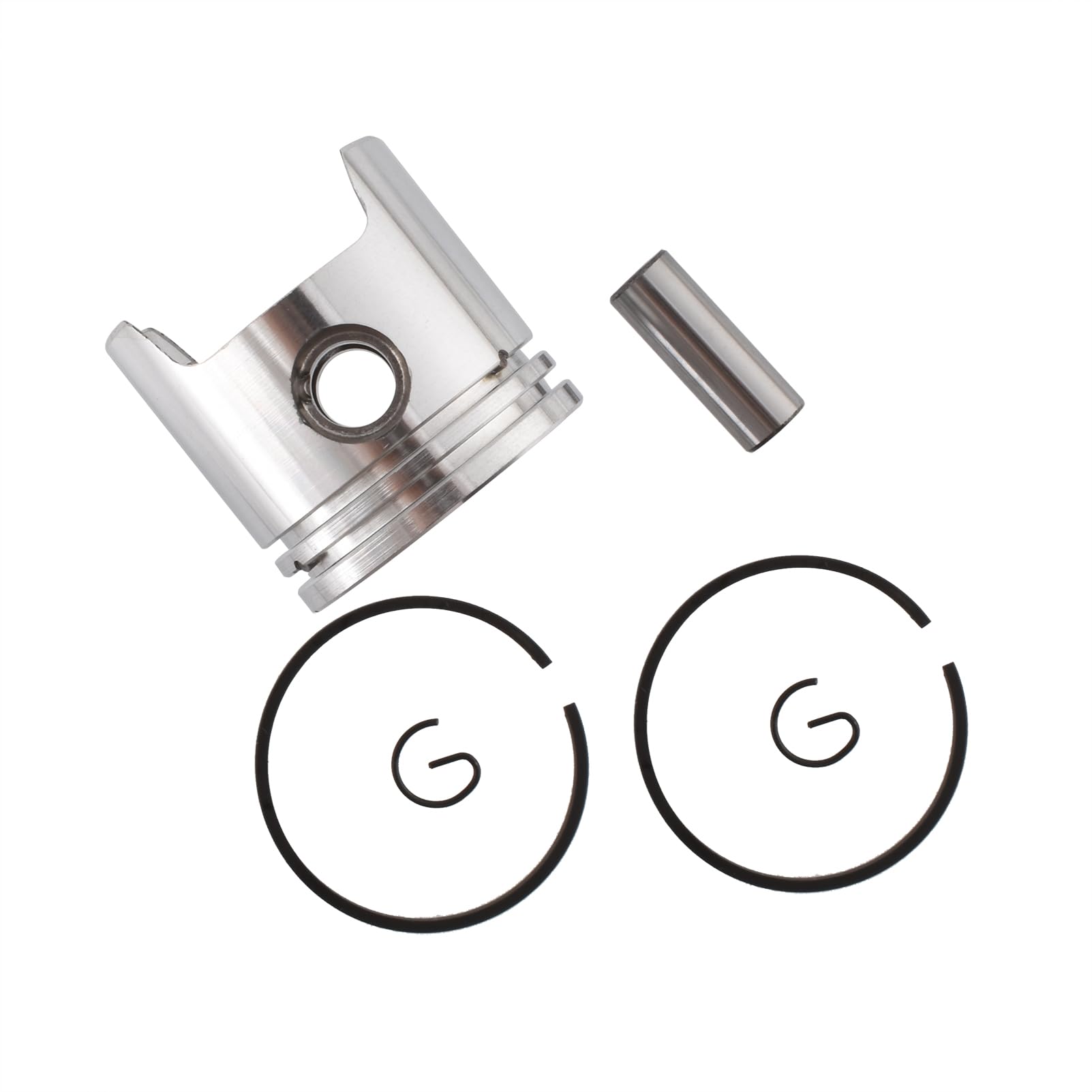 Kit Piston 34 Mm Pour Souffleur BG45/46, FS38/45/55, HS45/81 – Inclut Piston, Broche, Segments, Circlips - 8