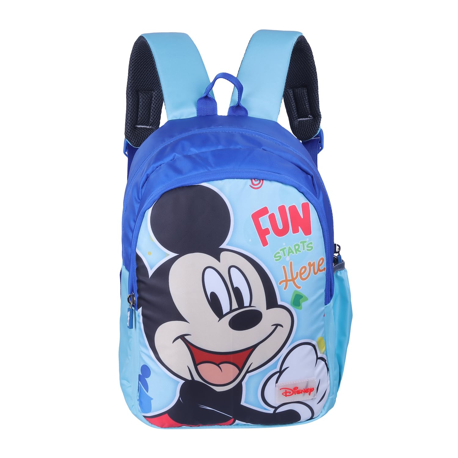 disney Kids School Bag Soft Plush Backpacks Cartoon Printed Mickey Mouse School Bag for Unisex Kids | Casual Bagpack | Blue (3-8 Years) AZ903-picture-36