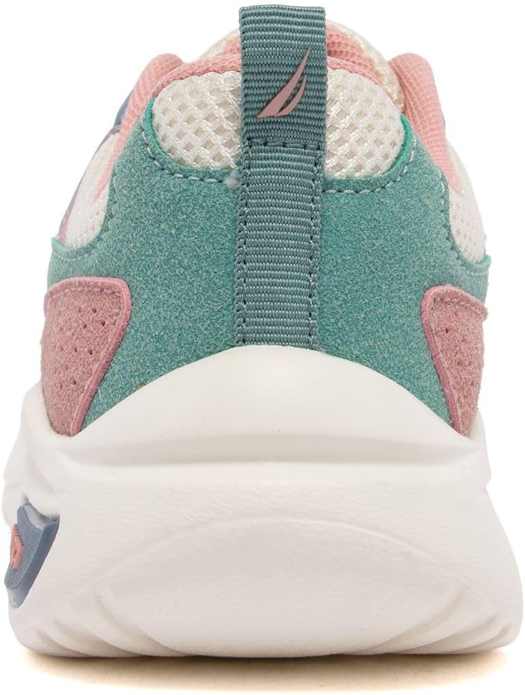 Nautica Girls Youth Lace-Up Sneakers – Athletic Running and Walking Shoes with Cushioned Insole, Lightweight Mesh Upper, and Durable Outsole for Everyday Wear – Madax (Big Kid/Little Kid/) - Image 3