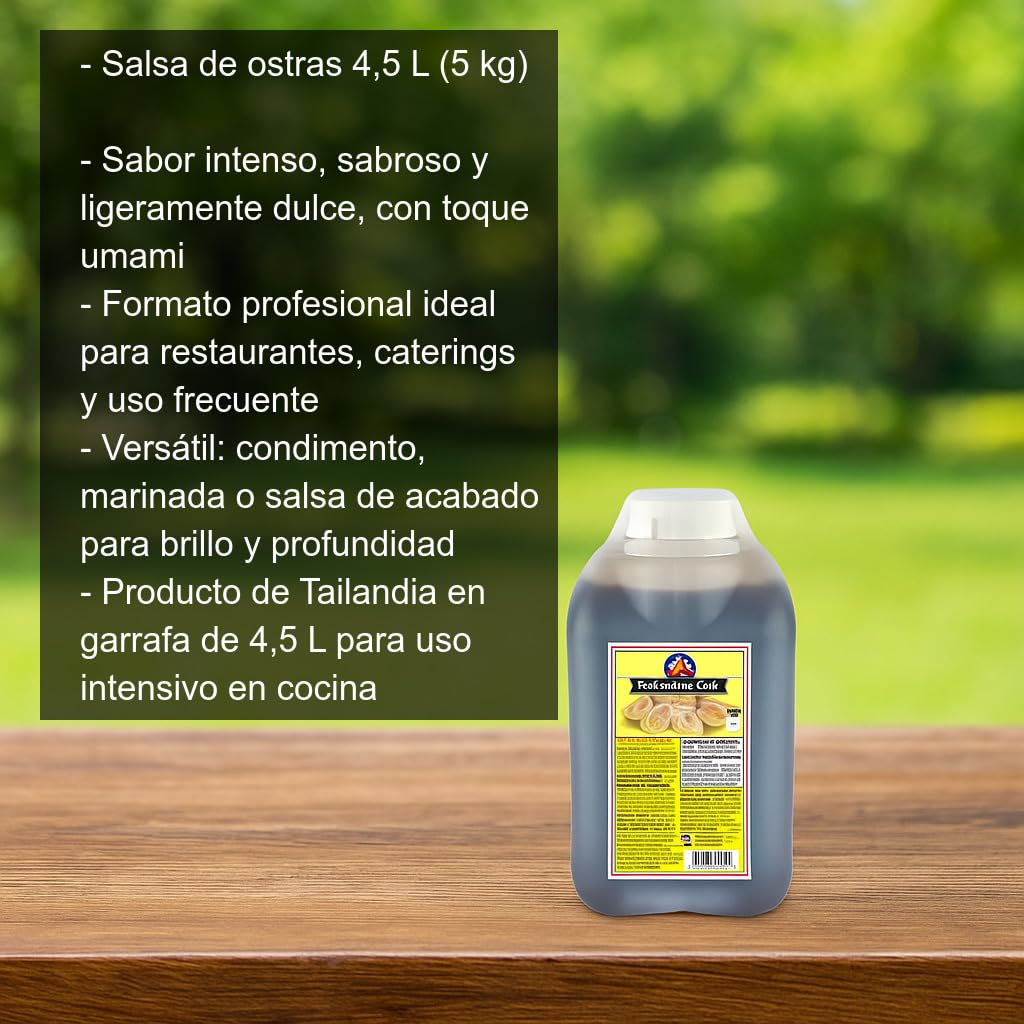 Salsa de Ostras 4,5 L Formato Profesional para Wok, Marinados y Glaseados Sabor Umami Cocina Asiática