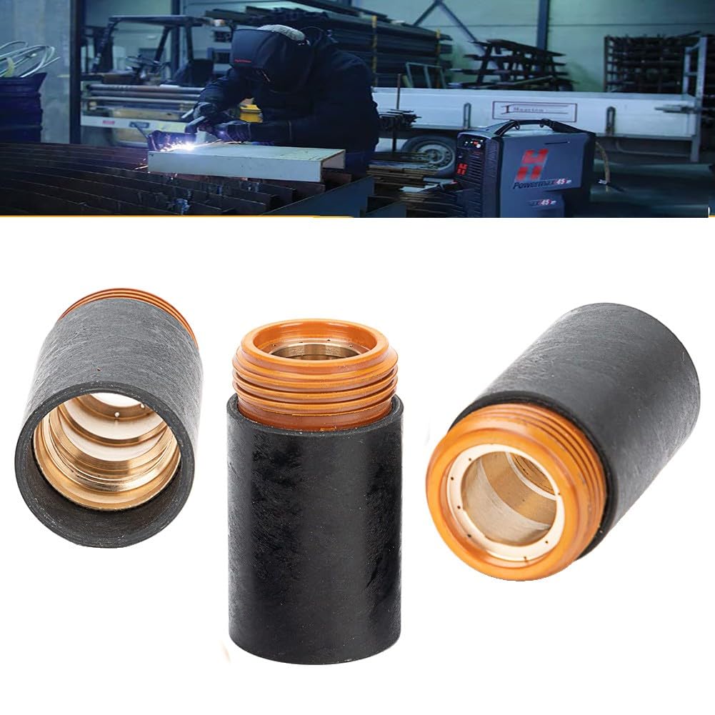 Lot de 3 capuchons de retenue plasma 220854 pour buses Hypertherm Powermax45, 6585105 HRT HRTs MRT, cuivre consommable coupe du métal